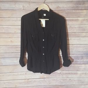 NWT Divided by H&M Black Blouse